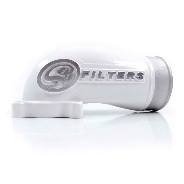 Cast Aluminum Intake Elbow - White